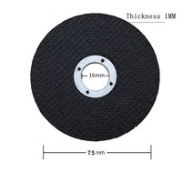 각도절단기 슬라이딩 스탠드 2pcs 5pcs 75mm 1mm 3 인치 그라인딩 휠 수지 커팅 디스크 미니 앵글 그라인더 폴리싱 머신 용 폴리싱 디스크, 5개