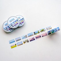 메리필름 제주 마스킹테이프 도 다 봄 꾸미기 유채꽃 여행 바다 풍경, 쿠팡마켓 본상품선택