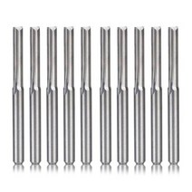 cnc라우터 CNC 라우터용 나선형 카바이드 밀 공구 커터 압축 목재 엔드 비트 3.175x17mm 2 플루트 10 개, 01 은