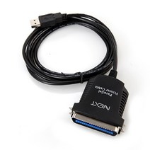 USB to 36핀 1.8M 프린터케이블 라벨 포스 페러럴 포트 NEXT-1284PL