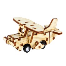 아기 목재 입체퍼즐 - 영공방 달려라 경비행기, 단품, 단품