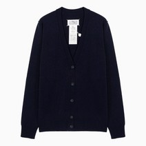 [메종마틴마르지엘라] [명품]22FW 스티치 네이비 여성 브이넥 캐시미어 가디건 SI0H