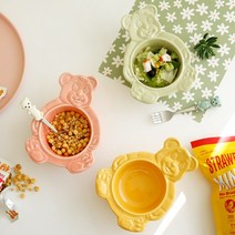 킨더부 곰돌이 도자기 시리얼볼 요거트볼 샐러드볼, 그린