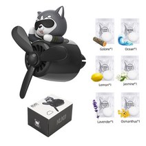 귀여운 캐릭터 차량용송풍구방향제 자동차 고급차, Set C, CHINA