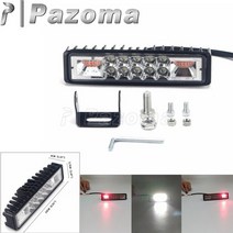 오토바이어셈블리 오토바이 부품 호환 18w work led 라이트 바 motorbike off road street bike cruiser dyna sportster fog, 4060 48w led 바