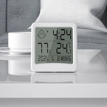 디지털시계 온도습도 측정 탁상시계 날짜표시 HIK-565, 단품