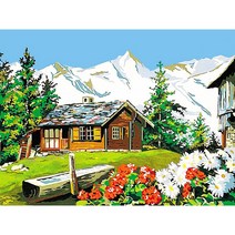 스위스 알프스 초원 농장 우드 직소퍼즐 설산 오두막집 인더숲 보면 기분이 좋아지는 유화감 자연풍경 행운 부귀 모으는 조각퍼즐 집콕취미 스트레스 해소 집중력향상 선물용 11종, 300조각, 농장 풍경 퍼즐선택02