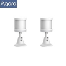 Aqara M1S 허브 게이트웨이 스마트 홈 키트 지그비 온도 센서 도어 모션 원격 제어 샤오미 앱 홈키트에 작동, 2pcs Motion Sensors
