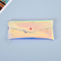 홀로 PVC 백 파우치 20x9cm 작은 투명 사각 귀여운 가방 소형 필통, 단품, 본상품선택