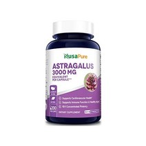황기 3000mg/캡슐 추출물 10:1 200 식물성 캡슐 NonGMO 글루텐 프리