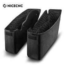 할리 데이비슨 모든 투어링 모델 새들백 라이너 비 스트레치 백 인서트 2014-2021 오토바이 가방 액세서리, 01 Black