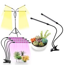 비상 LED 식물 성장 등, 4헤드 식물성장등+삼각대(보라색), 없음