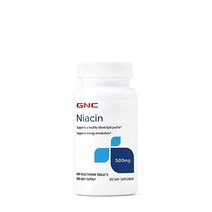 비타민B GNC Niacin 500mg 100 Tablets Supports Blood Vessel Health