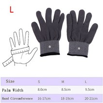 임산부다리마사지기 sml 크기 전도성 전기 치료 마사지 전극 장갑 긴장 완화 충격 수십, 1