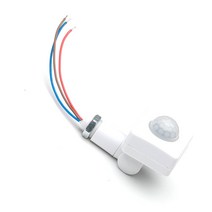 재실 감지기 모션 센서 AC85-265V IP65 조절 PIR 스위치 초박형 LED 빛 야외 12Mm 화이트