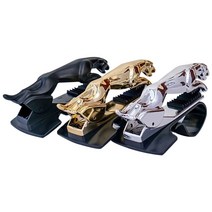 자동차브래킷삼각대 무선충전 멋진 재규어 치타 hud car phone holder leopard cell phone gps stand 360도 마운트 조절 가능한 클립 홀더, 은