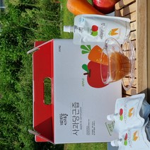 프리미엄 착즙 사과즙 풋사과즙 도라지즙 오미자청 배즙 당근즙 100% NFC 저온 리얼 액기스 제천사과 HACCP 인증 순수농축액 엑기스 건강한 맛있는 생즙 과체주스 주스, 3) 사과당근즙 20포