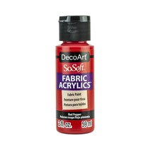 공예몰 데코아트 소소프트 패브릭물감 2oz 6 Red Pepper