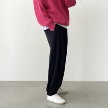 빠델 뒷절개 트레이닝 와이드 허리밴딩 조거팬츠
