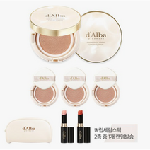 달바 최신상 세럼 글로우 커버쿠션 본품2+리필3+립+파우치, 23호, 1세트