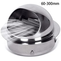 304 스테인레스 스틸 벽 천장 공기 환기 덕트 배기 그릴 커버 콘센트 난방 냉각 방수 벤트 캡, 5 110mm