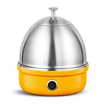 계란찜기 에그 쿠커 에그보일러 220v mini 가정용 전기 egg steamer 스틸, 노란색, 우리를