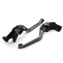 2021 오토바이 조정 가능한 브레이크 클러치 레버 로얄 Enfield 350cc 유성 CNC 알루미늄 168MM 핸들 액세, 06 3D 168mm Gray