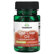 Swanson 대구 간유 2배 강도 700mg 소프트젤 30정, 250 개