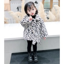 키즈봉봉 여아 겨울신상 인기코디 달마시안코트