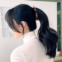 [바보사랑] 셀룰 마블 바나나 자동 머리핀 데일리 심플 헤어핀