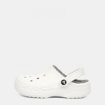 크록스 남녀공용 23FW 바야 라인드 클로그 화이트 205969-11H