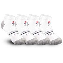 까스텔바작 여성 압박쿠션 스니커즈 양말 4족묶음 3컬러 CSW07, 그레이 (4켤레)