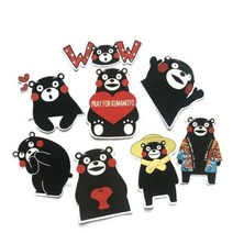 쿠마 8종 노트북 캐리어 리폼 캐릭터 스티커, 쿠마 8종 스티커