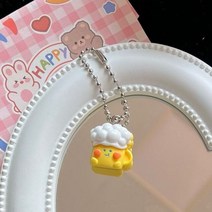 귀여운 드럼 스틱 버거 마늘 펜던트 수지 인 키 체인 학생 커플 개성 가방 자동차 열쇠 고리 쥬얼리 8 개