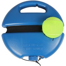 테니스리턴볼 연습기 테니스벽치기 솔로테니스 나혼자 치는 21x5cm 전문 장치 자동 리바운드 단일 훈련 모래 물 주입 무게 하중 바닥 유형 홀더, 푸른