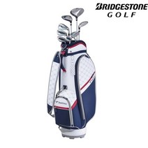 브리지스톤 골프 투어 스테이지 CL 클럽 8 개 세트 캐디백 포함, 네이비