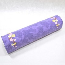 어르신 꽂자수 면 편안한 낮은 메밀 목베개 메밀껍질베개 단잠베개, 보라색