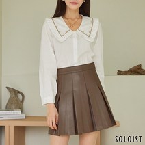 솔로이스트 자수 빅칼라 블라우스 SADN1111