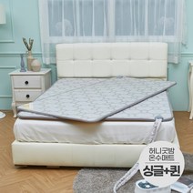 일월 허니굿밤 온수매트 싱글+더블 세트, 없음