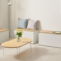 국내제작 이케아 접이식 타원형 거실 소파테이블 좌탁 좌식테이블 낮은식탁 1000 1200, H61101, 핑크