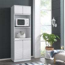 세미 1800 광파형 렌지대 키큰 주방 수납 밥솥장 에어프라이어 정리장, 화이트