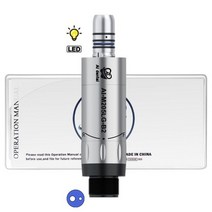 RC헬기 RC헬리콥터 AI-M205LG LED 공기 모터 마이크로 발전기 Connoct 저속 핸드 피스 치과 의자 2/4/6 구멍 최대 속도: 25000 Min, M205LG-B2