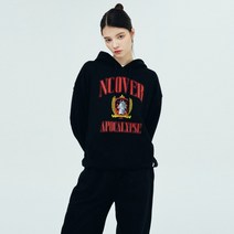 앤커버 체스 엠블럼 후드-블랙 - BLACK 127051