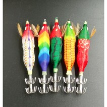 연피싱 LED 수평 전자에기 쭈꾸미 갑오징어 문어 스마트 전자에기, 딸기