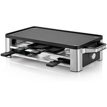 WMF 로노 라끌렛 그릴 8인용 전기그릴 1500W 스테인리스 스틸, A