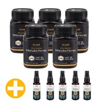 하이웰 프리미엄 마누카 꿀 허니 UMF15 500g 5개천연 뉴질랜드 마누카꿀, 본품+사은품