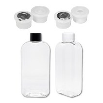 [유페트] 250ml 밀크티 페트병 24파이 1개 속뚜껑 뚜껑선택, 검정캡
