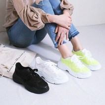 메쉬 스니커즈 SM-DE8750 키높이운동화 캐주얼단 레이스업스니커즈 네온 단화 이중창신발
