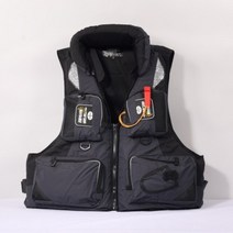 바다낚시 구명조끼/낚시/조끼조끼/탈부착 /수영 대부력, 파란색, XXL