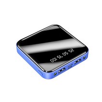 일체형 보조배터리 샤오미 보조배터리미니 보조베터리 휴대용 30000mAh 빠른 충전 LED HD 디스플레이 양방, 03 blue_01 30000mAh